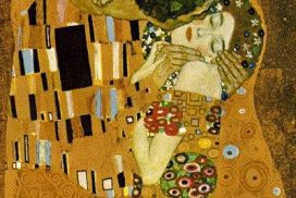 Una pareja se besa apasionadamente, amor romántico y amor humano. 