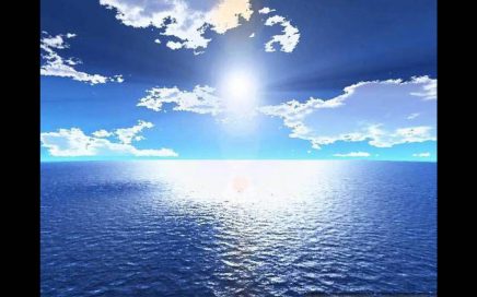 Reflejo del sol sobre un mar majestuoso. Metáfora de Conciencia y espiritualidad, Sol el espíritu y conciencia el mar 