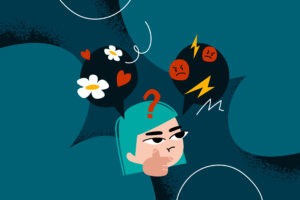 Rostro de mujer con expresión de dudas, el blog coaching y psicoterapia en Sabadell pretende aclarar estos conceptos. 