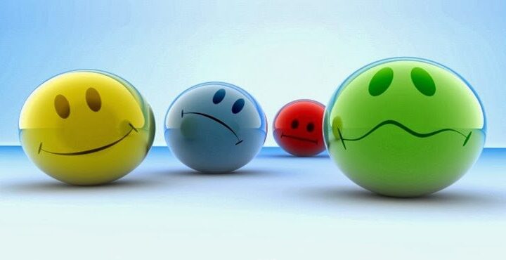 Emoticonos de emociones básicas, el etiquetado afectivo ayuda a regular el mundo emocional con palabras. 