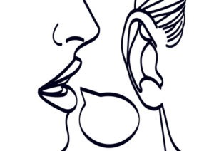 Una mujer dice al oído algo a un hombre, aprender a regular las emociones parece un secreto que nadie nos ha enseñado. 