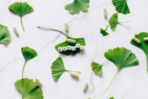 Fulles de Ginkgo Biloba per afavorir la memòria, important en neurociència aplicada a la psicoteràpia i coaching